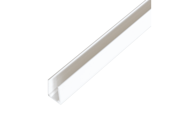 Plast U profil hvit for F22, 1m LED Neon Clear Lighting